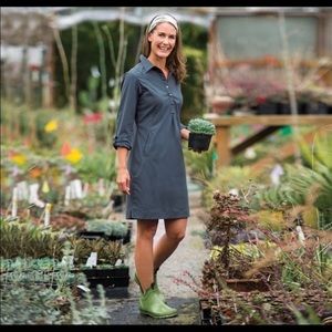 Duluth Trading Co. Non Stop RipStop Dress M Olive Green